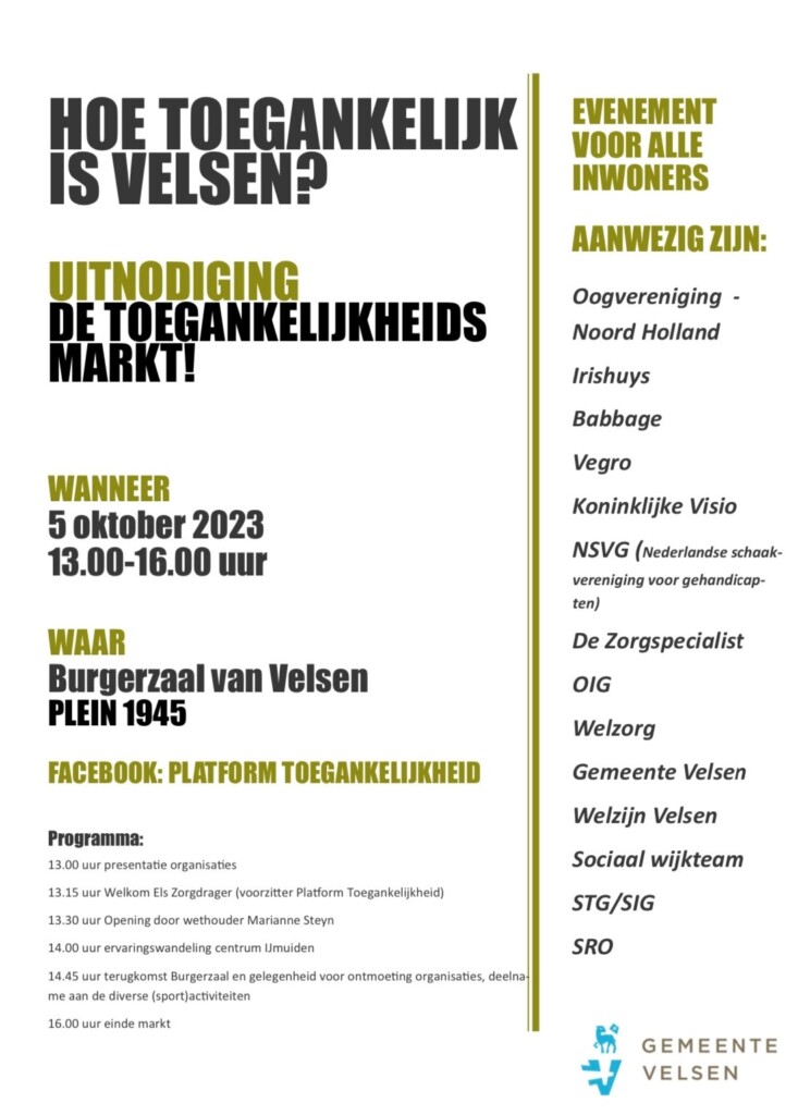 Toegankelijkheidsmarkt voor iedereen