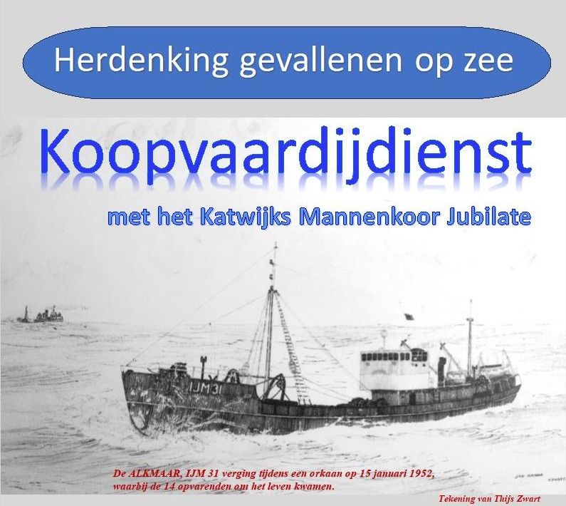 Herdenking gevallenen op zee